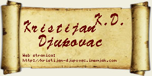 Kristijan Đupovac vizit kartica
